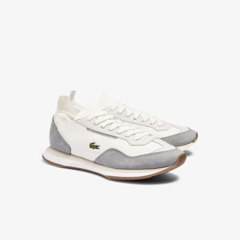 Lacoste Match Break Textile Sneakers - Tenisky Pánské Bílé / Šedé | CZ-Ghr22J